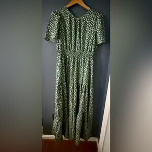 SHEIN Green Floral Maxi Dress